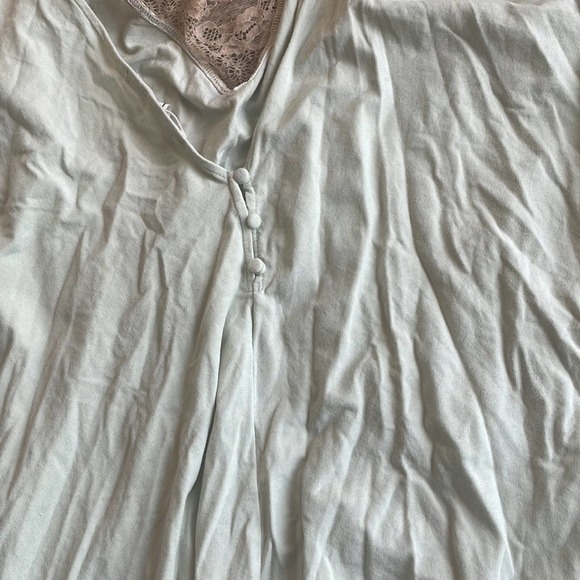 Anthropologie Floreat Mint Green Sleep romper medium - Picture 5 of 6